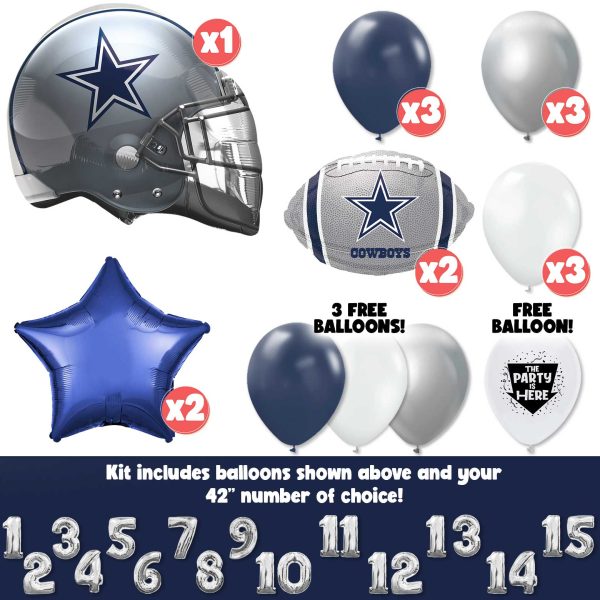 NFL Dallas Cowboys Football Party Balloon Kit For Discount