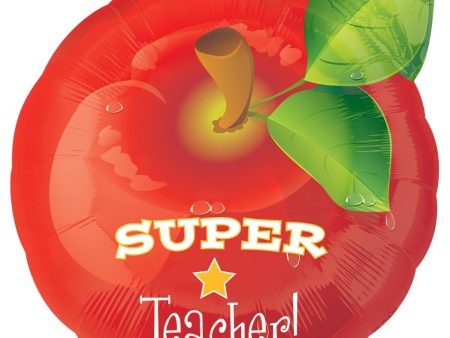 Super Teacher Apple Junior Shape Balloon 18in Online Sale