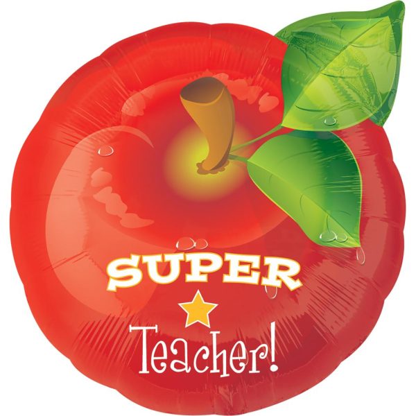 Super Teacher Apple Junior Shape Balloon 18in Online Sale