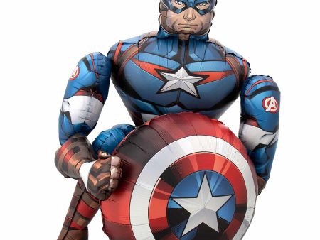 Avengers Captain America Airwalkers Balloon 86x99cm Discount