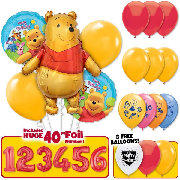 Winnie the Pooh Deluxe Balloon Bouquet Sale