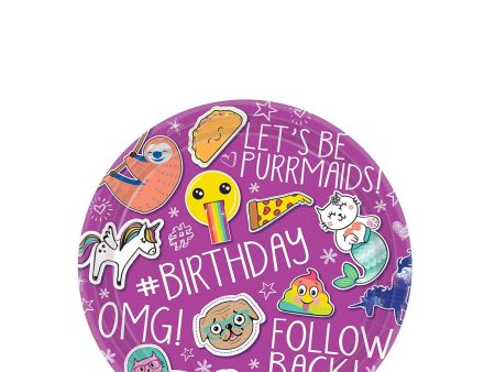 Selfie Celebration Round Paper Plates 7in, 8pcs Online