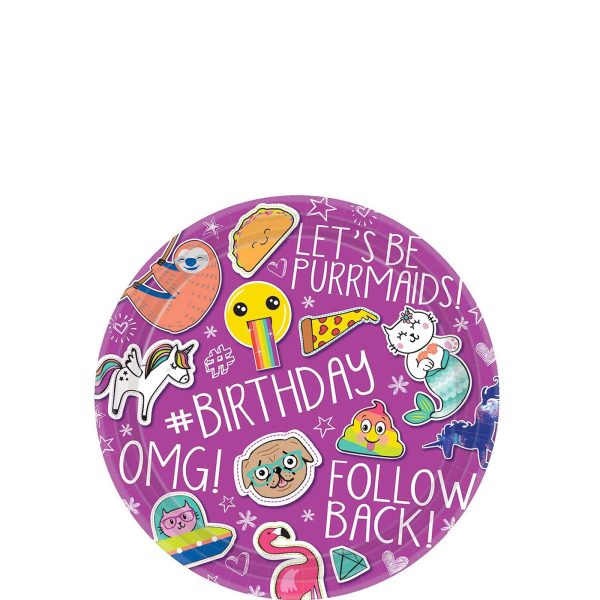 Selfie Celebration Round Paper Plates 7in, 8pcs Online