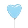 Pastel Blue Heart Mini Shape Balloon 9in Cheap