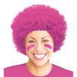 Adult Curly Wig Pink on Sale