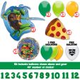 TMNT Teenage Mutant Ninja Turtles Cowabunga Pizza Party Balloon Kit Fashion