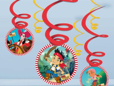 Jake And The Neverland Pirates Swirl Decorations 6pcs Fashion