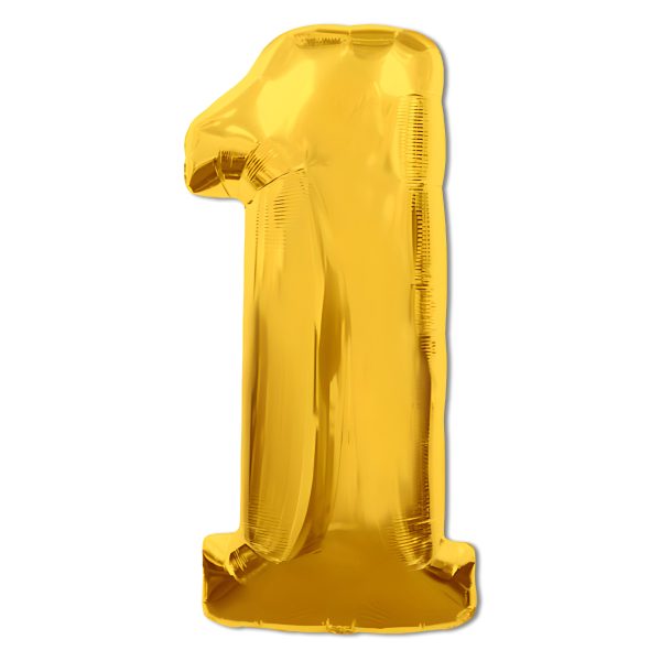 40 inch Number 1 - Gold Balloon Cheap