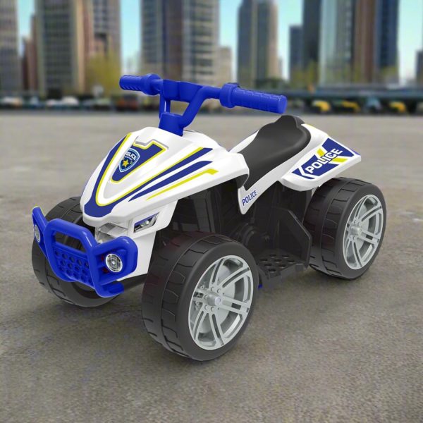 Evo 6V Kids Electric Ride-On Police Quad Bike Online Hot Sale