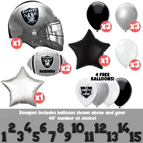 NFL Las Vegas Raiders Football Party Balloon Kit on Sale