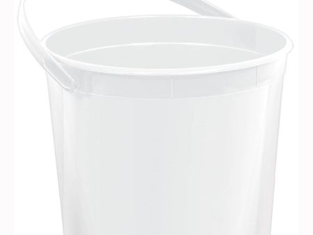 White Plastic Bucket 4.50in x 6.25in Hot on Sale