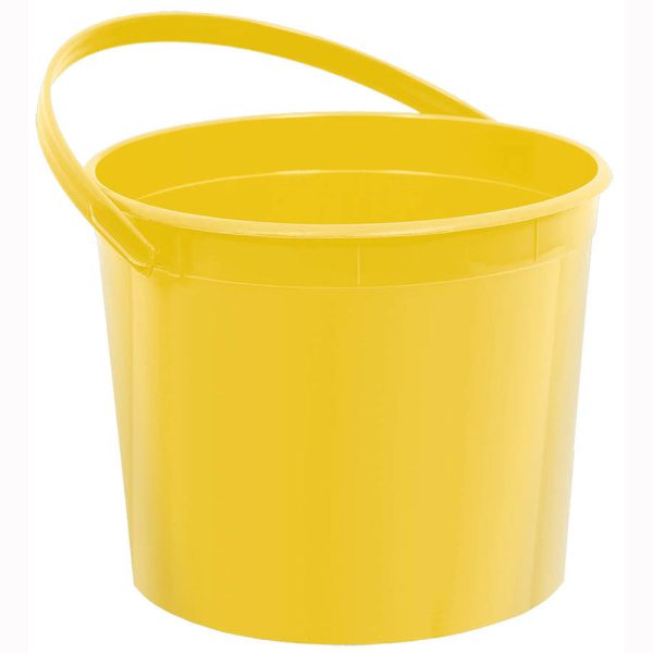 Sunshine Yellow Plastic Bucket 4.50in x 6.25in Supply