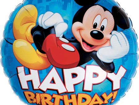 Mickey Happy Birthday Foil Balloon 18in Online Hot Sale