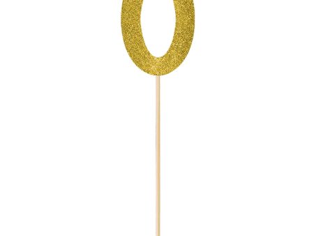 #0 Gold Large Glitter Pick For Discount