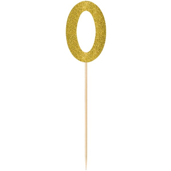 #0 Gold Large Glitter Pick For Discount