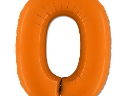 40 inch Number 0 - Orange Balloon Online