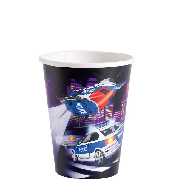 Police Cups 9oz, 8pcs Online