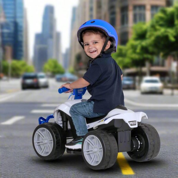 Evo 6V Kids Electric Ride-On Police Quad Bike Online Hot Sale