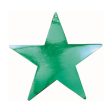 Green Star Foil Cutout 15in For Sale