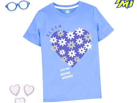 Girls’ Daisy Heart T-Shirt - Bloom & Inspire For Sale