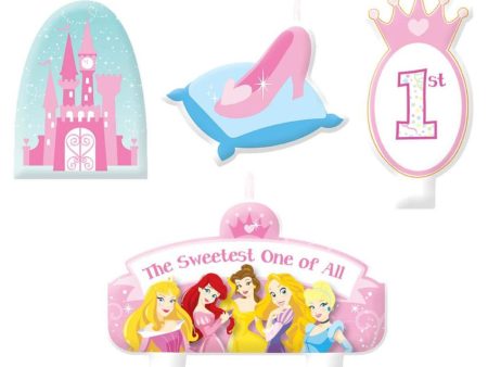 Disney Princess 1st Birthday Candle Set Discount