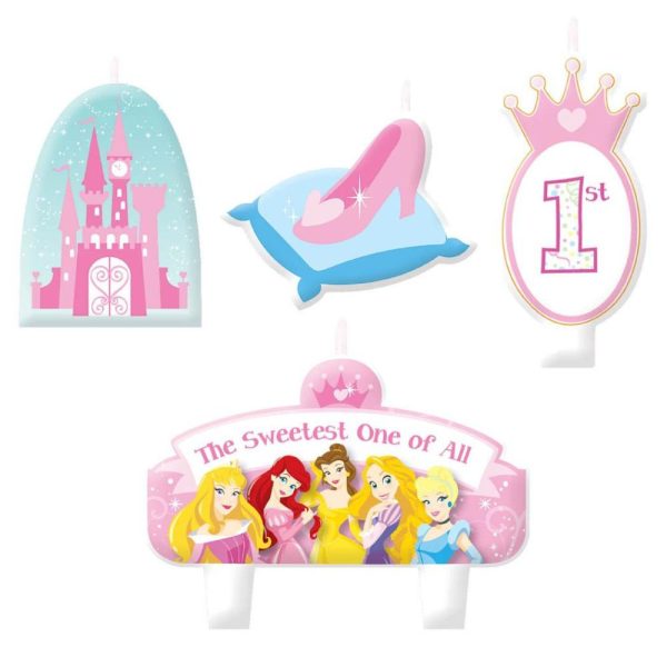 Disney Princess 1st Birthday Candle Set Discount