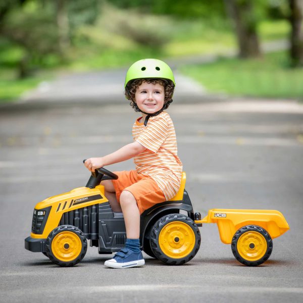 JCB Battery Operated Mini Quad Ride-On With Trailer Online now