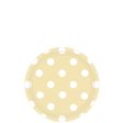 Vanilla Crème Dots Round Paper Plates 7in 8pcs Hot on Sale