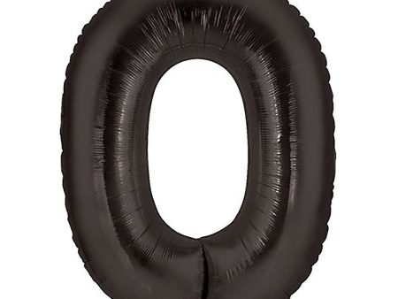 40 inch Number 0 - Black Balloon Supply