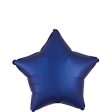 Navy Star Satin Luxe Foil Balloon 45cm Sale