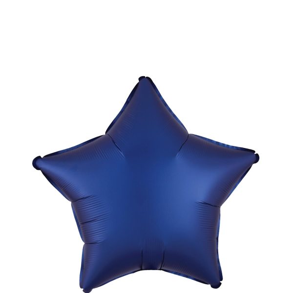 Navy Star Satin Luxe Foil Balloon 45cm Sale