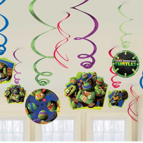 Teenage Mutant Ninja Turtles Swirls Decorations 12pcs Online