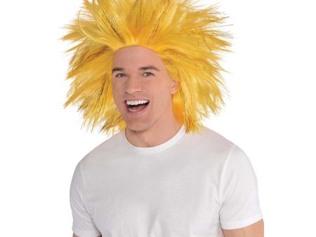 Adult Gold Crazy Wig Fashion