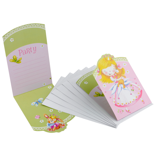 Sweet Little Princess Invitations And Envelopes 6pcs Online Hot Sale