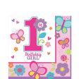 Sweet 1st Birthday Girl Lunch Tissues 36pcs For Cheap