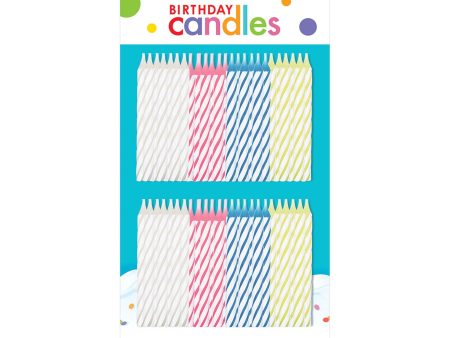 Spiral Candles Value Pack 2 1 2in, 72pcs For Sale