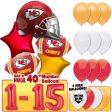 NFL Kansas City Chiefs Football Party Balloon Kit For Discount