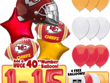 NFL Kansas City Chiefs Football Party Balloon Kit For Discount