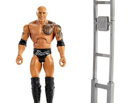 WWE Wrekkin The Rock 6-in 15.24-cm Action Figure with Slamming action, Gripping Hands & Wrekkin Training Tower Accessory, Poseable 6-in 15.24-cm Gift for Ages 6 Years Old & Up Online now