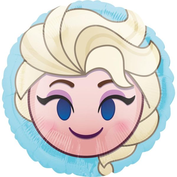 Frozen Elsa Emoji Foil Balloon 45cm Hot on Sale