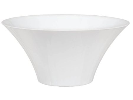 White Medium Flared Plastic Bowl Sale