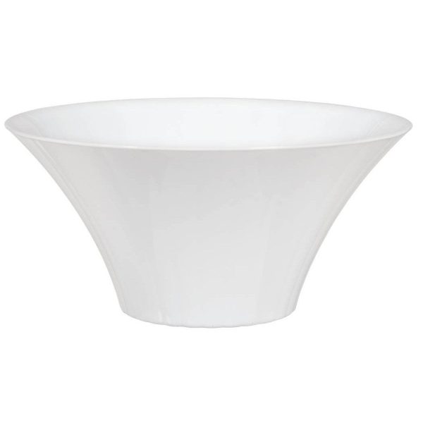 White Medium Flared Plastic Bowl Sale