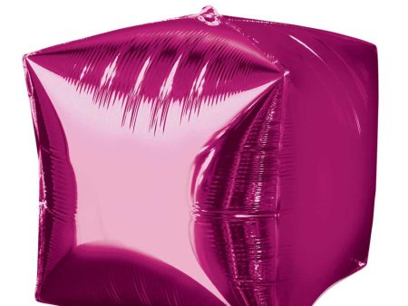 Bright Pink Cubez Balloon Hot on Sale