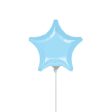 Pastel Blue Star Foil Balloon 9in Fashion