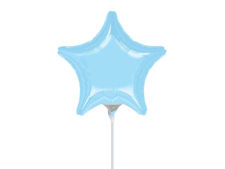 Pastel Blue Star Foil Balloon 9in Fashion