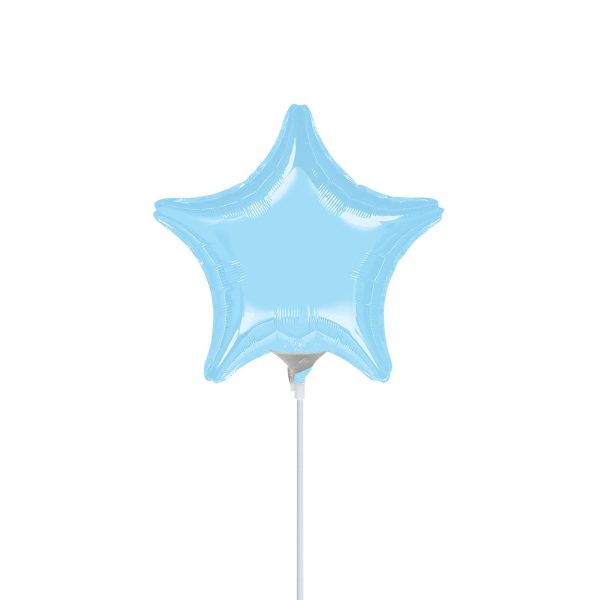 Pastel Blue Star Foil Balloon 9in Fashion