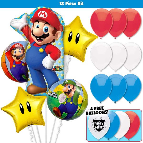 Super Mario Bros. Deluxe Balloon Bouquet Kit Online