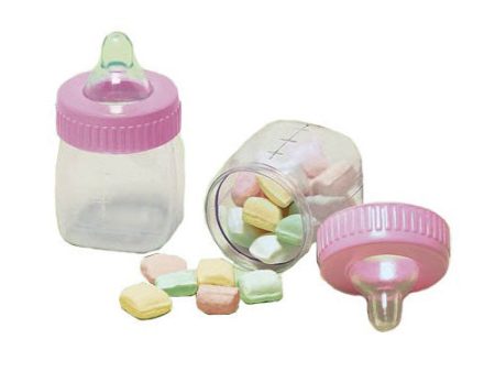 Pink Fillable Baby Bottles 6pcs Sale