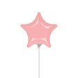 Pastel Pink Star Mini Shape Balloon 9in Discount