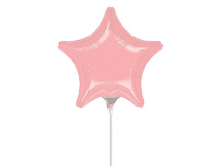 Pastel Pink Star Mini Shape Balloon 9in Discount